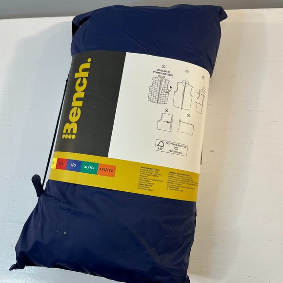 Bench Men's Navy Blue Packable Vest - Size Small - NWT - Picture 4 of 4